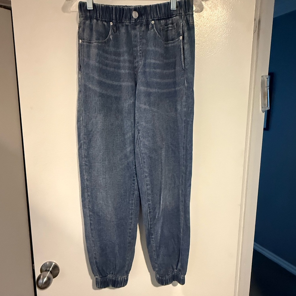 Casual Blue Denim Joggers